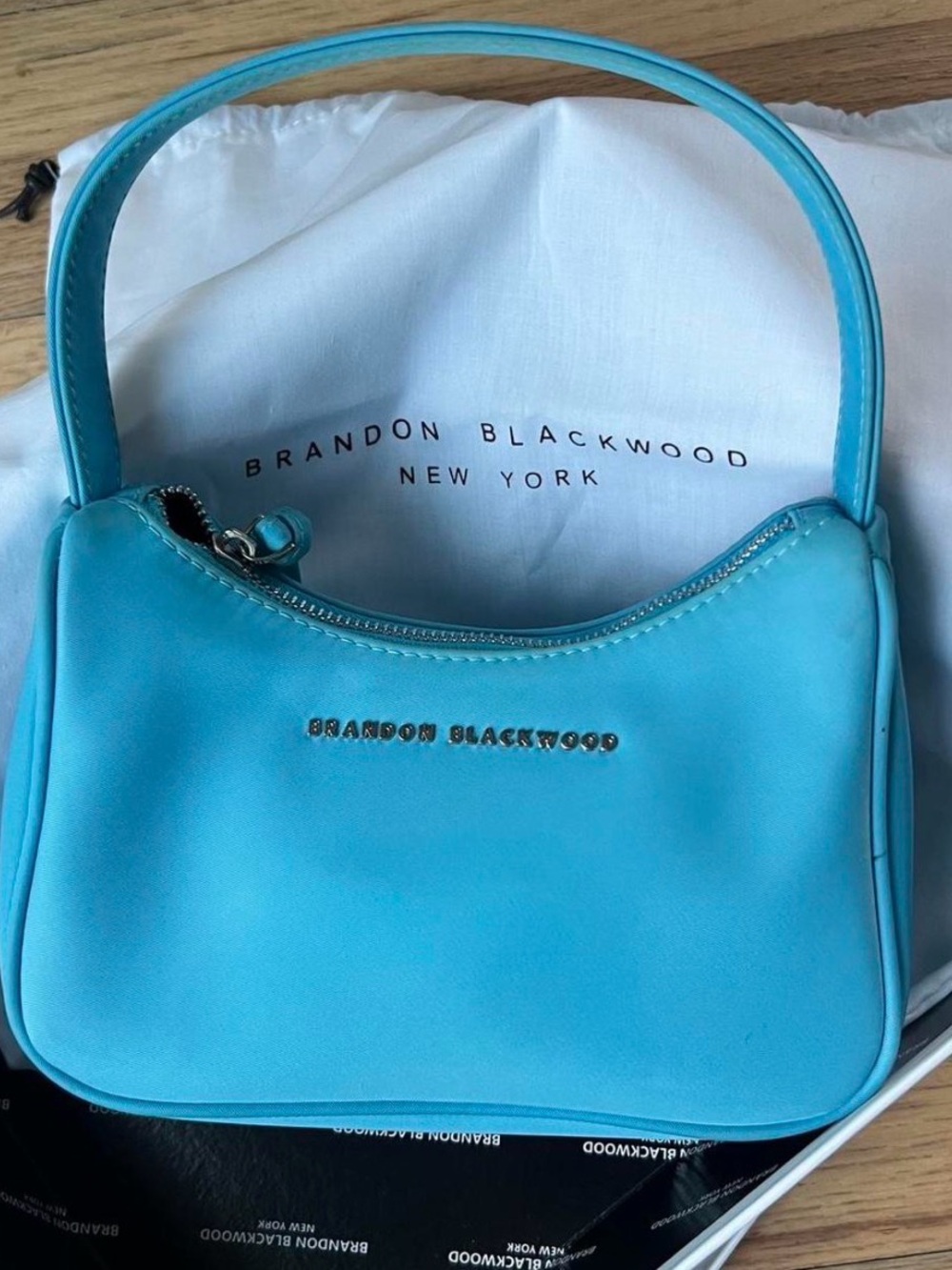 Brandon Blackwood Bright Turquoise Shoulder Bag